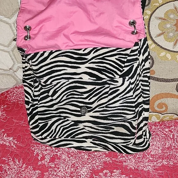 Zebra Print Women's Bag Vintage - Picture 2 of 5